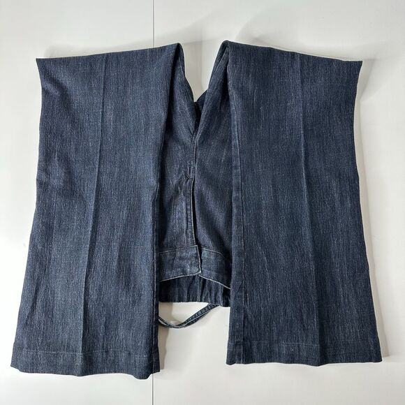 Willi Smith Wide Leg Denim Jeans Sz 12 Jeans Elastic Back Business Casual Vtg - Picture 13 of 15